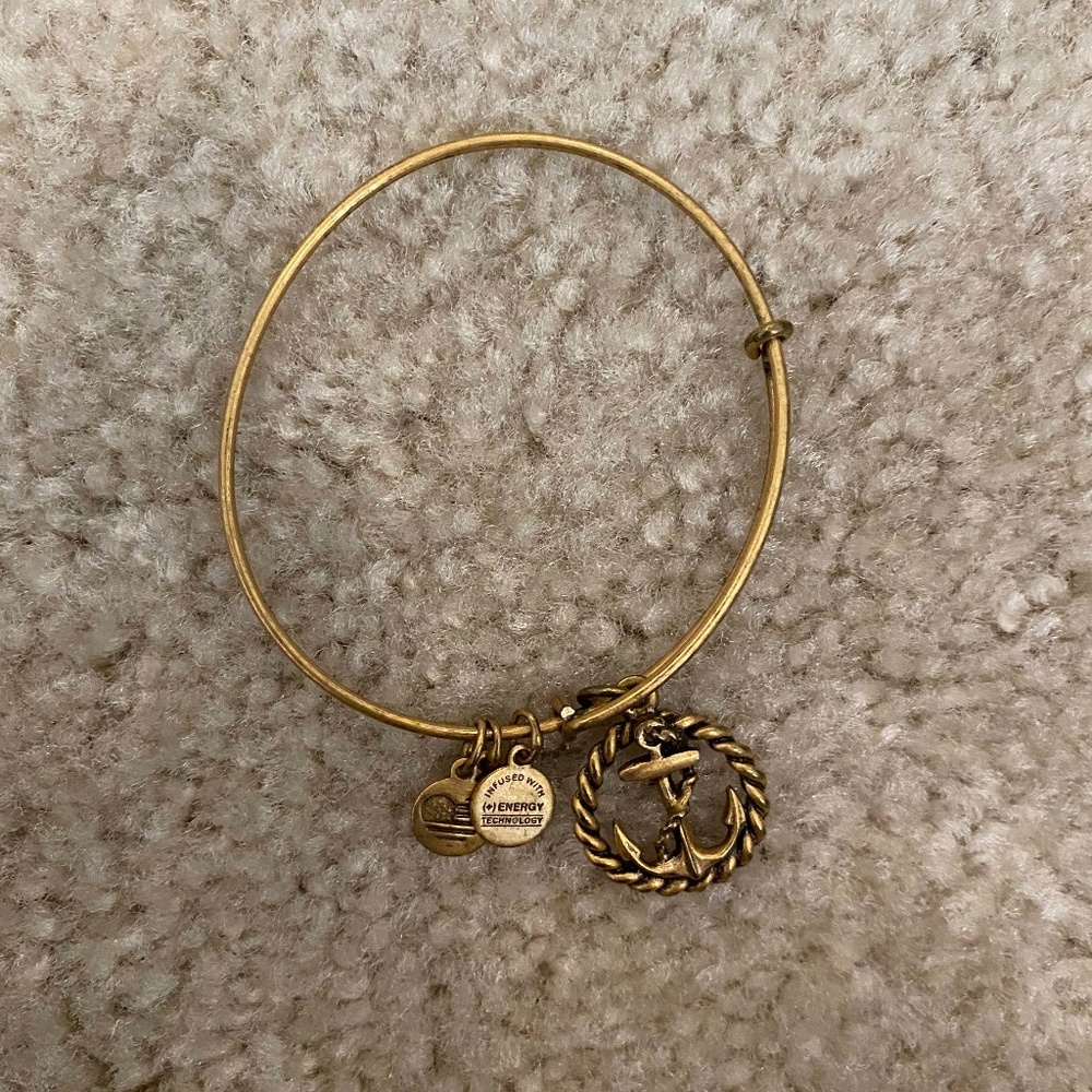 Alex and Ani Anchor Gold Bracelet